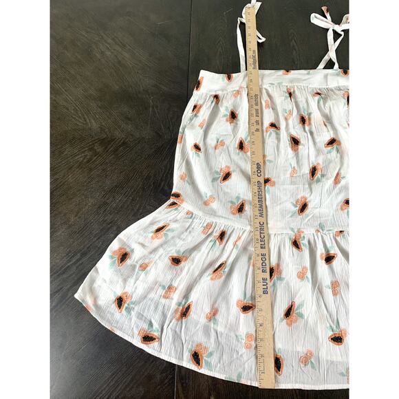 New Loft Beach Papaya Tie Strap Bathing Suit Cover Up Size Medium New With Tags - Picture 5 of 9